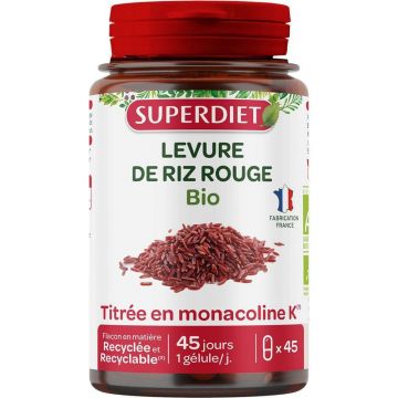 Superdiet Organic Red Yeast Rice 45 capsule