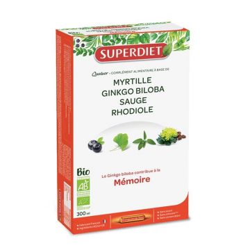 Superdiet Quatuor Memoire Organic 20 flacoane