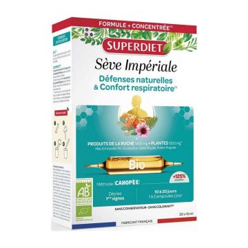 Superdiet Seve Imperiale Biologico 20 Immunité et Respiration 20 Ampoules