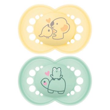 Suzete simetrice Mam 18 luni+ 2pcs