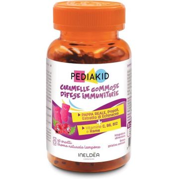 Ursuleți gumați cu vitamina D3 naturalǎ, 60 bucǎți, Pediakid