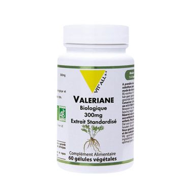 Vit'All+ Extract standardizat de valeriană organică 300 mg 60 capsule