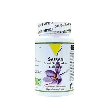 Vit'All+ Șofran organic 30 mg 30 capsule