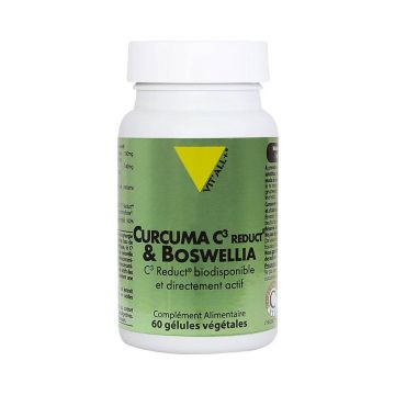 Vit'All+ Turmeric C3 Reduct® și Boswellia Foarte biodisponibil și direct Actifa 60 capsule vegetariene