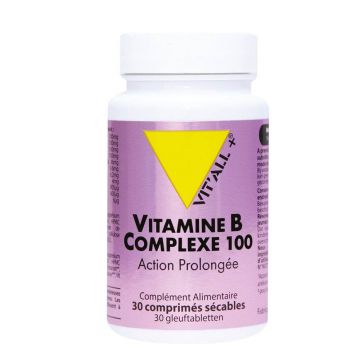 Vit'All+ Vitamina B Complex cu acțiune prelungită 30 comprimate