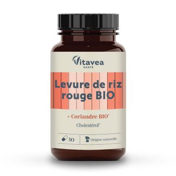 Vitavea Santé Nutri'sentiels Drojdie roșie de orez și coriandru organic Cholestérol 30 capsule