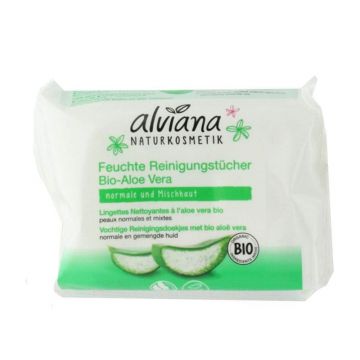 Alviana Organic Aloe Vera Șervețele de curățare x25u