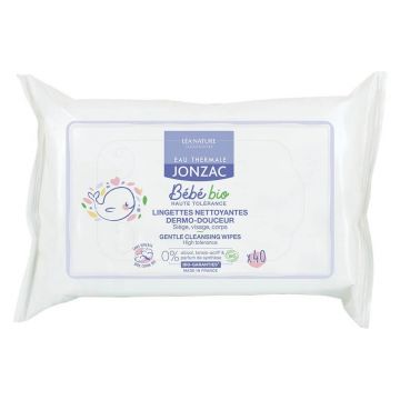 Apă termală Jonzac Bebe Lingettes Nettoyantes Dermo Douceur Biodegradables Bio X40