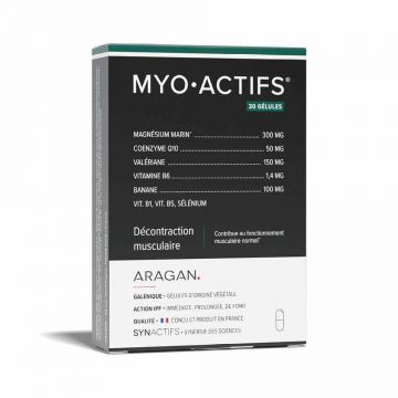 Aragan Synactifs Relaxare musculară mioactivă 30 capsule