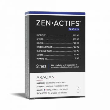 Aragan Synactifs Zenactifs Stres 30 Gelule