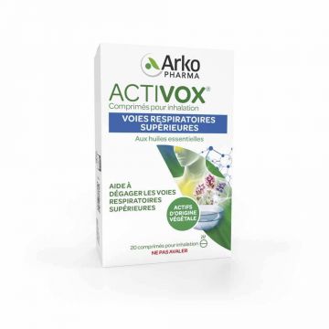 Arkopharma Activox Uleiuri esențiale pentru nas și gât 20 de tablete de inhalare