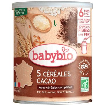 Babybio Cereale organice De la 8 luni 220g