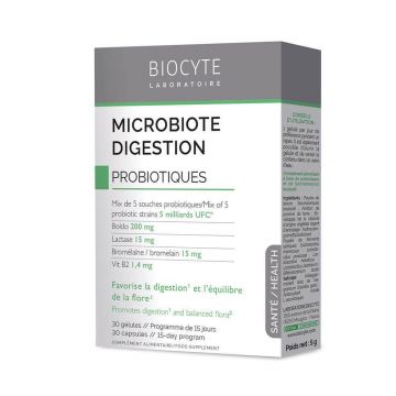 Biocyte Sănătate Microbiota Digestie Probiotice 30 capsule