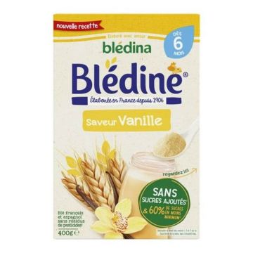 Blédine Blédine Cereale pudră aromă de vanilie De la 6 luni 400g