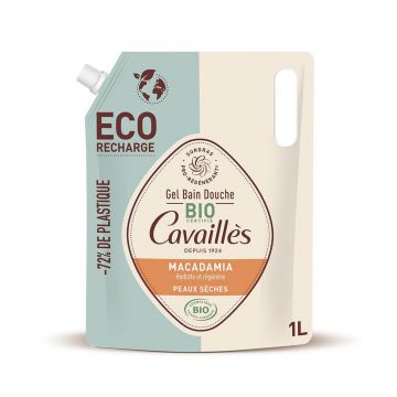 Cavaillès Eco Refill Gel de baie-Macadamia Oil Bio Dry Skin 1L