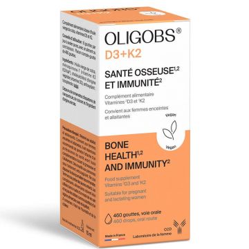 Ccd Oligobs Vitamine D3 + K2 Sănătate osoasă și imunitate 460 picături