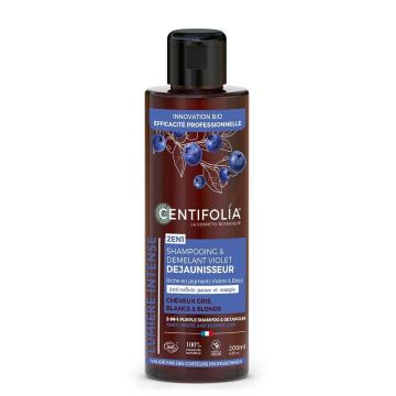 Centifolia Organic Violet Dejaunizing Shampoo Păr gri, alb și blond organic 200 ml