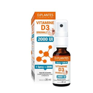 D. Plantes Original Vitamins D3 2000 UI Spray 20ml