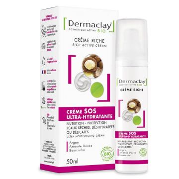 Dermaclay Organic Ultra Moisturising Day Cream 50ml