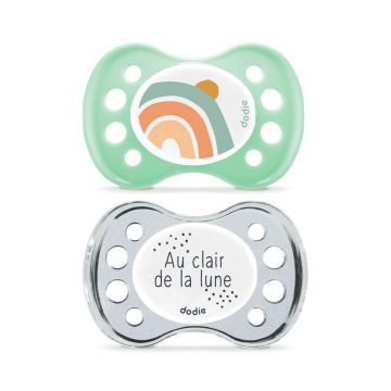 Dodie Sucette Anatomique Jour et Nuit 0 - 6 luni x2