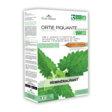 Flora Natura Organic Nettle Remineralizant 20 fiole