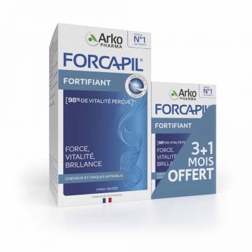 Forcapil Fortifiant pentru păr și unghii, 180 capsule + 60 capsule gratuit, Arkopharma 