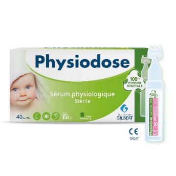 Gilbert Physiodose Ser fiziologic steril Plastic pe bază de plante 40 doze unice de 5 ml