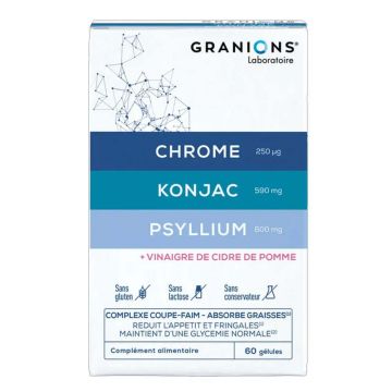 Granions Supresor al apetitului Crom Konjac Psyllium 60 capsule