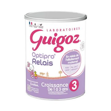 Guigoz Optipro Relais Creștere Lapte praf Evolia A2 De la 1 an 800g