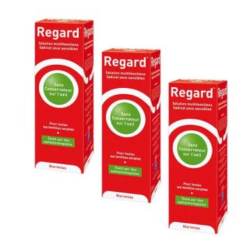 Horus Pharma Soluții multifuncționale Regard + 3 cutii pentru lentile 3x355ml
