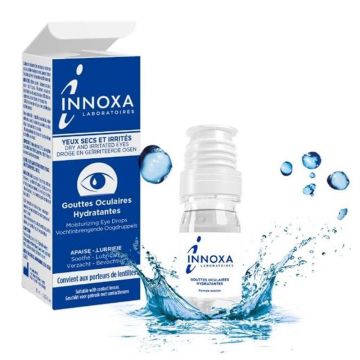 Innoxa Picături de ochi hidratante pentru ochi uscați și iritați Formulă incoloră 10ml