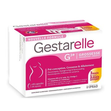 Iprad Gestarelle G+ Sarcinǎ - Preconcepție, Sarcină și alăptare, 30 capsule, Biocodex