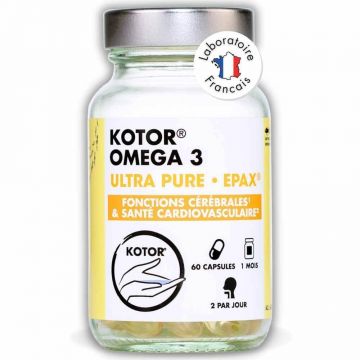 Kotor Pharma Omega 3 Epax Funcția creierului și sănătatea cardiovasculară 60 capsule