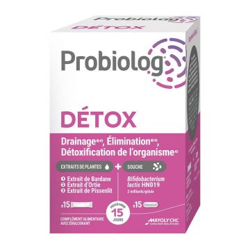 Mayoly Spindler Probiolog Detox 15 sticks-uri și 15 capsule