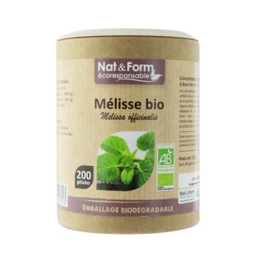 Nat&Form ORGANIC MELISSA 200 capsule