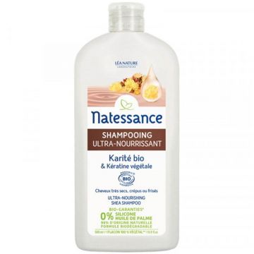 Natessance Karite Ultra Nourishing Shampoo Bio Vegetable Keratin 500ml
