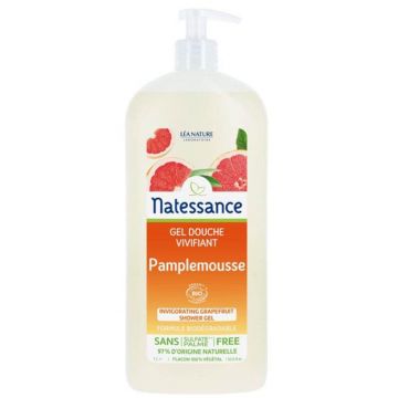 Natessance Organic Gel de duș revigorant cu grepfrut 1l