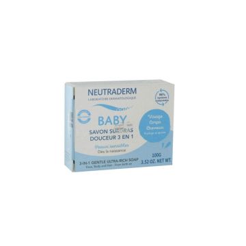 Neutraderm Baby Delicates 3 în 1 săpun superfat pentru copii 100g