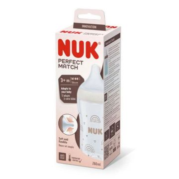 Nuk Perfect Match Biberon 3 luni și peste 260 ml