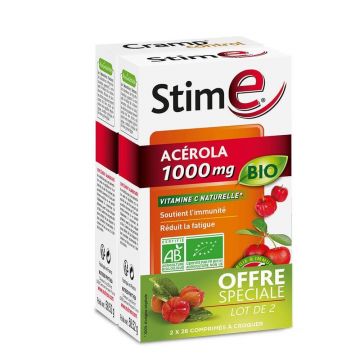 Nutreov Stim și Acerola Bio 2x28 Tablete 1000 mg