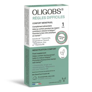 Oligobs Confort Menstrual, 1 ciclu, 15 comprimate, CCD