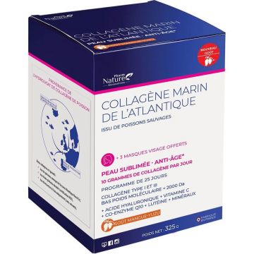 Pharm Nature Micronutrition Atlantic Marine Colagen Sublimat Piele Anti-îmbătrânire Aroma Mango 325g