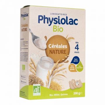 Physiolac Cereale Orez Meiul Quinoa Organic Physiolac De la 4 luni 200g