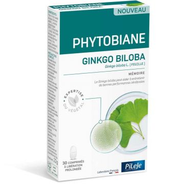 Pileje Phytobiane Ginkgo Biloba Memorie 30 comprimate