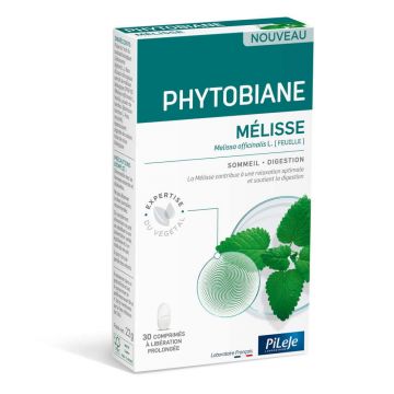 Pileje Phytobiane Melissa Somn și digestie 30 comprimate