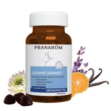 Pranarôm Aromanoctis Gum somn cu uleiuri esențiale x60