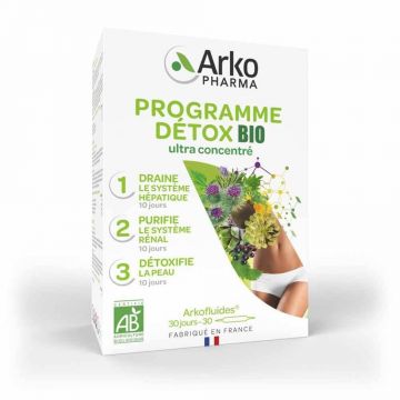 Program de detoxifiere organică Arkofluids, 3 x 10 fiole, Arkopharma