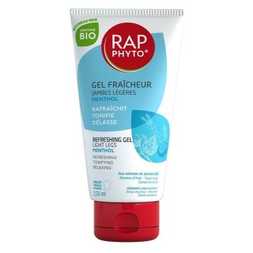 Rap Phyto Gel Fraîcheur Mentol Jambes Légères Certificat Organic 150 ml