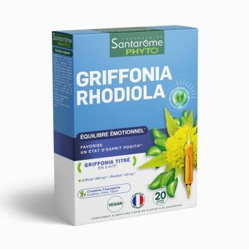 Santarome Griffonia Rhodiola Echilibru emoțional 20 flacoane