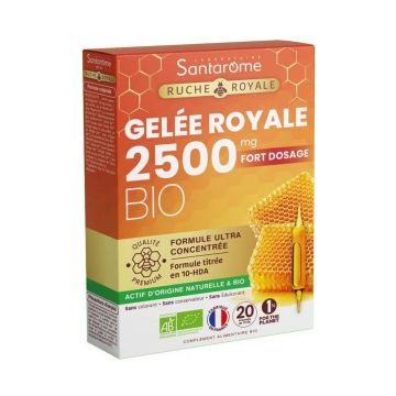Santarome Organic Royal Jelly 2500 MG 20 fiole